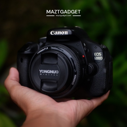 Canon EOS 600D Lensa Fix Yongnuo 50mm Murah